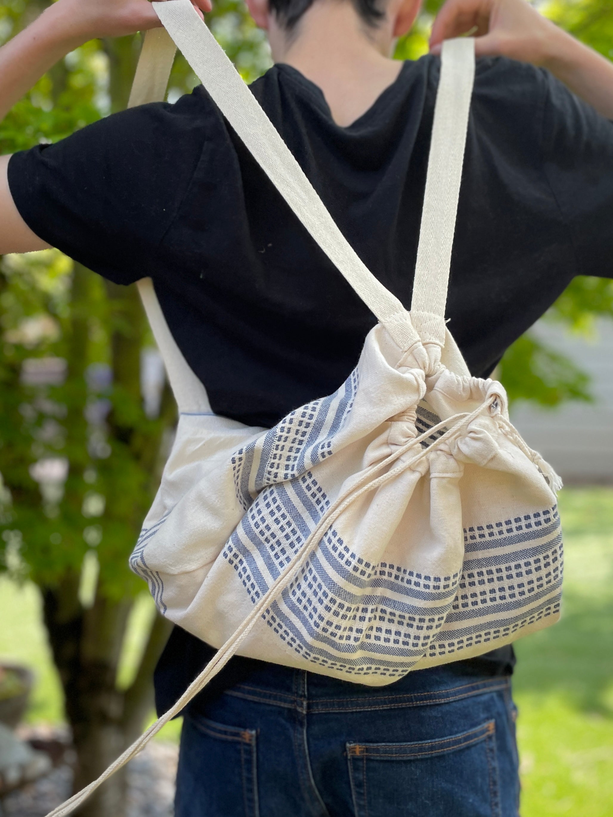 Turkish Towel Backpack Two in One Sacred Elements