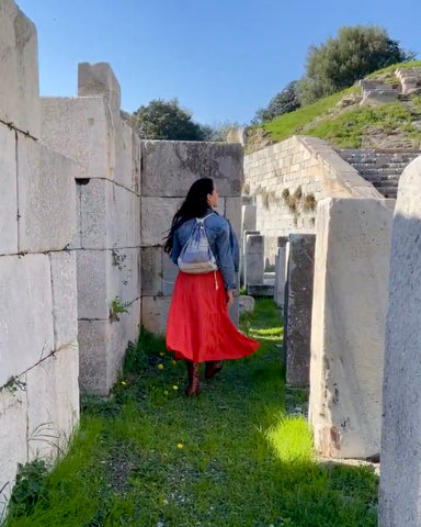 Turkish Blanket + Backpack, Two-in-One