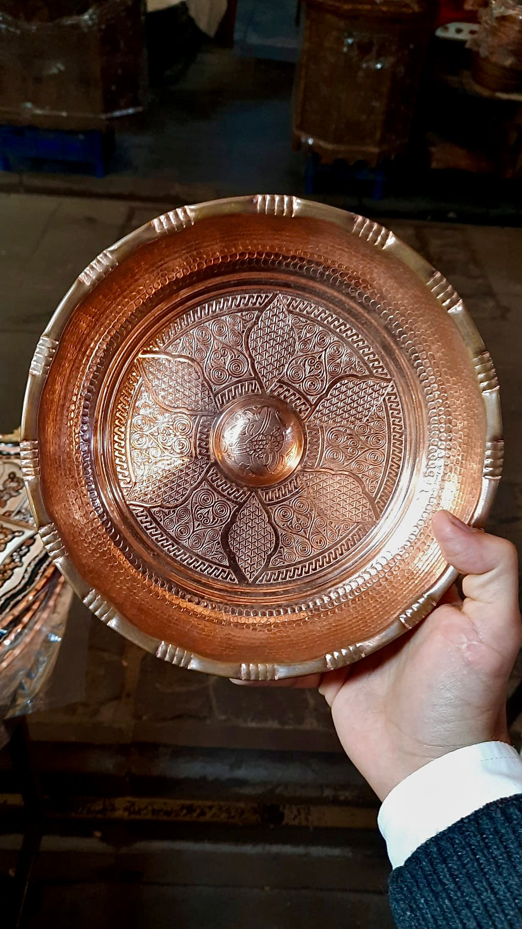 Turkish Copper Mixing Bowls - Small