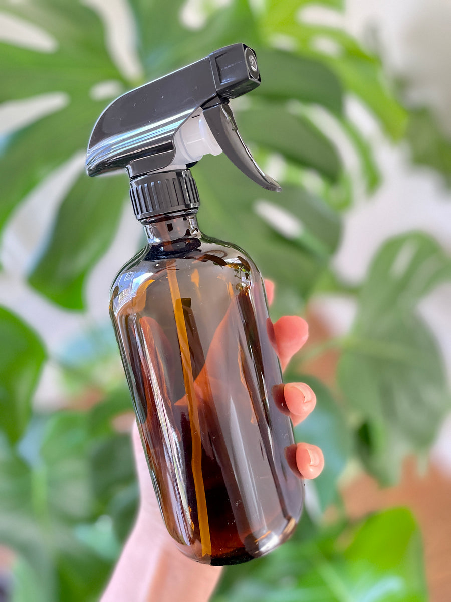 Amber Glass Spray Bottle (16oz)